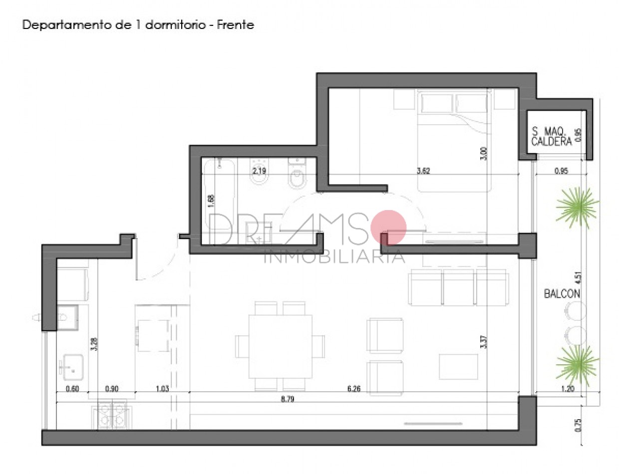 VENTA DEPTO 1 HAB - FRENTE - TORRE DOMMO - CENTRO NEUQUINO C/COCHERA