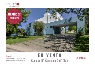 CASA NIVEL GERENCIAL EN VENTA - Bo COMAHUE GOLF CLUB 